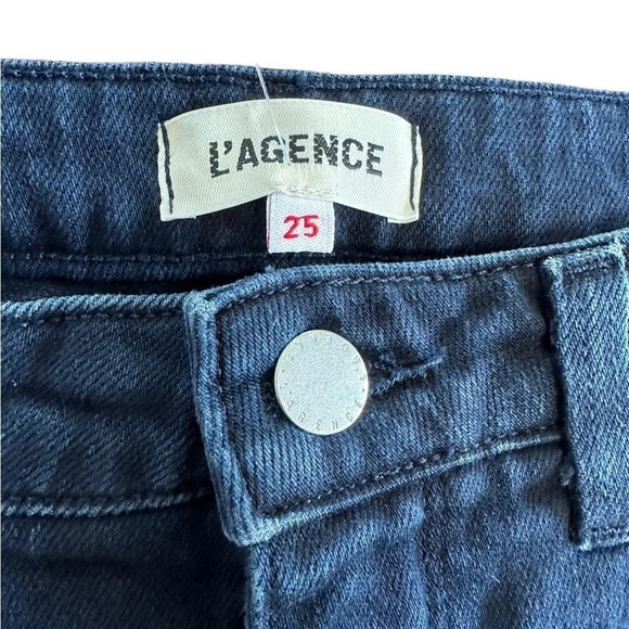 ! L'Agence Straight Leg Dark Wash Jeans In Montero 25 NWT - Picture 5 of 6